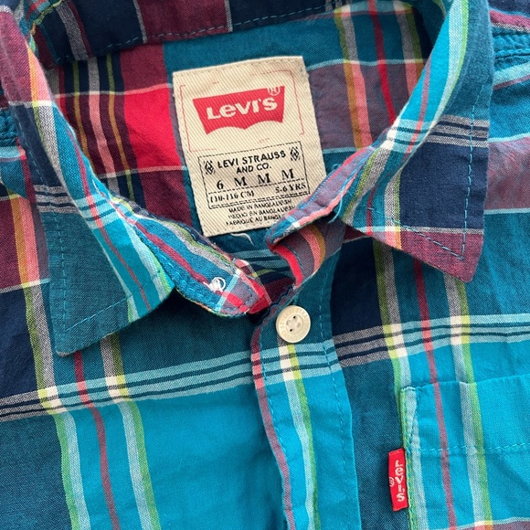 Boys Levi Short Sleeved Button Up 6 - Picture 3 of 5